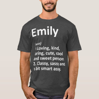 EMILY定義パーソナライズされた名ギフおもしろいト Tシャツ