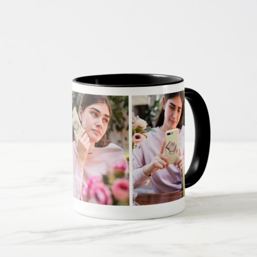 @Emily 名前入りマグカップ - 名前をカスタマイズできるコーヒーカップ マグカップ (正面右)