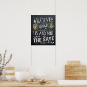 Emily Bronte quote print ポスター (キッチン)