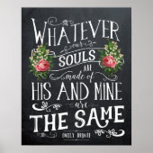 Emily Bronte quote print ポスター (正面)