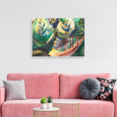 Emily Carrパインズカナダランドスケープ間のパス キャンバスプリント (インサイチュ (リビング))