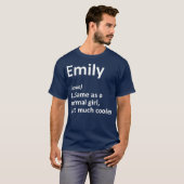 EMILY Definition Personalized Name Funny Gift Tシャツ (正面フル)