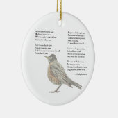 Emily Dickinson "In the Garden" Poem セラミックオーナメント (右)