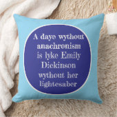 "Emily Dickinson Lightsaber" throw pillow クッション (ブランケット)