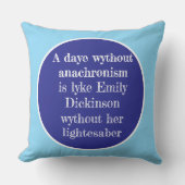 "Emily Dickinson Lightsaber" throw pillow クッション (正面)