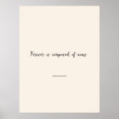 Emily Dickinson Literary Author Quote Script  ポスター (正面)