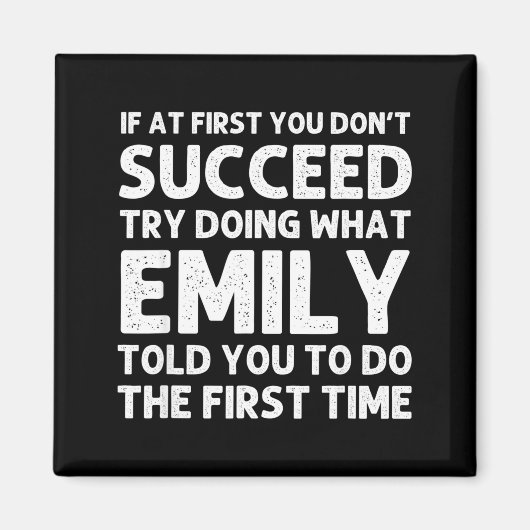 Emily Name D Birthday Funny Christmas Joke  マグネット (正面)