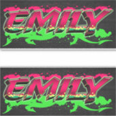 Emily Vorname Name Graffiti Aufkleber Sticker シール (正面)