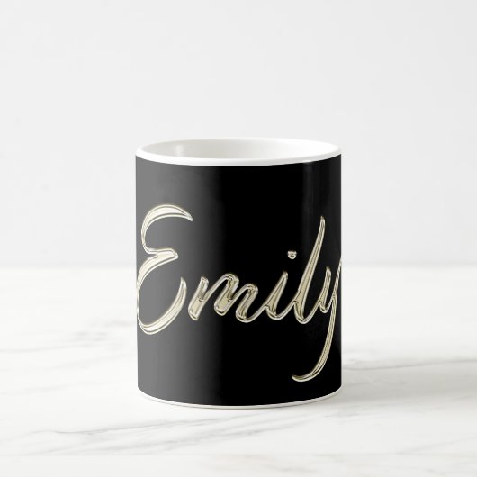 Emily white gold Handwriting Tasse Kaffeetasse コーヒーマグカップ (中央)