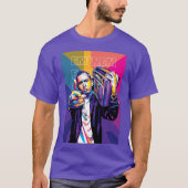 Eminem in WPAP Style Colorful boy Tシャツ (正面)