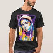Eminem in WPAP Style funny Tシャツ (正面)