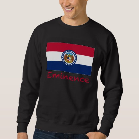 Eminence Missouri USA Flag Souvenir スウェットシャツ (正面)