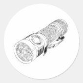 Emisar D4V2 Stickers ラウンドシール (正面)