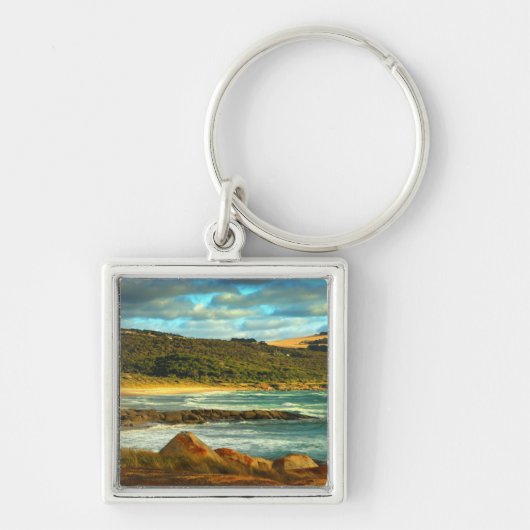 Emitaのビーチ|のFlindersの島、タスマニア キーホルダー (正面)