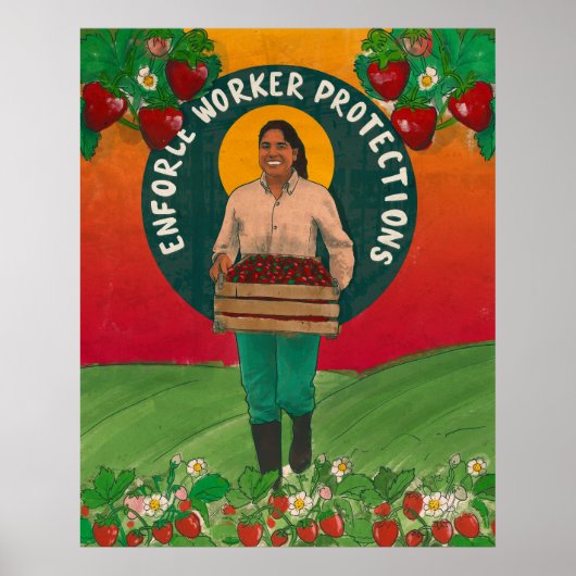 emitxinによる「労働者保護の強制」ポスター ポスター (正面)