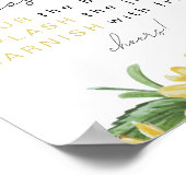 EMMAカントリー素朴ヒマワリMimosaバーサイン ポスター (角)