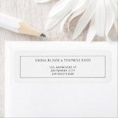 EMMAミニマモダンリストRSVP差出人住所ラベル ラベル (インサイチュ)