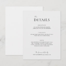 EMMAミニマリストドーブグレー詳細エンクロージャカード エンクロージャーカード