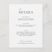 EMMAミニマリストドーブグレー詳細エンクロージャカード エンクロージャーカード (正面)