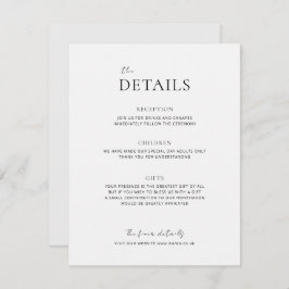 EMMAミニマリストドーブグレー詳細エンクロージャカード エンクロージャーカード