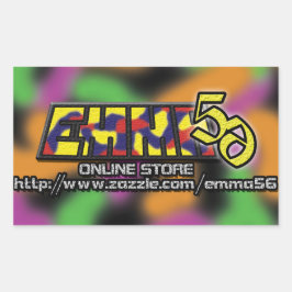 Emma56ステッカー 長方形シール