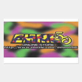 Emma56ステッカー 長方形シール