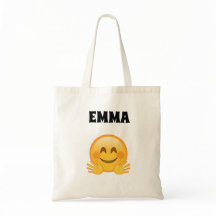 Emma 名前入り絵文字トートバッグ 