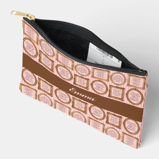 Emma by Jane Austen Quotes Personalized アクセサリーポーチ (見開き)