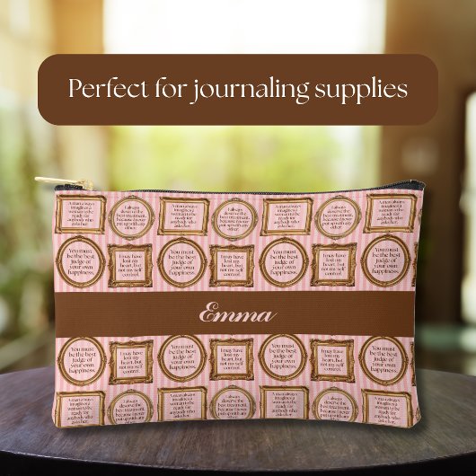 Emma by Jane Austen Quotes Personalized アクセサリーポーチ