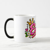 Emma Coffee Mug, Personalized Olivia Name Cup モーフィングマグカップ (左)