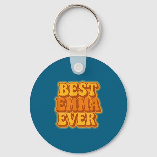 Emma Ever Retro Quote Funny Vintage Style  キーホルダー (正面)