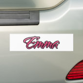 Emma faded pink Aufkleber Sticker バンパーステッカー (車上)