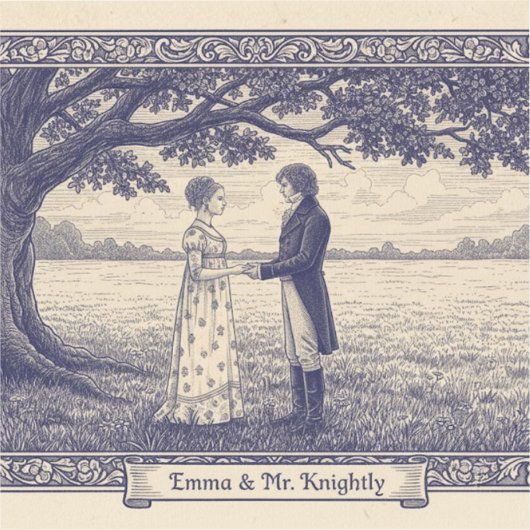 Emma & Mr. Knightley シール (正面)