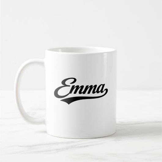 Emma name first last family gifts コーヒーマグカップ (左)