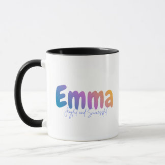 Emma Name Gift - Joyful and Successful - Personali マグカップ