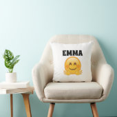 Emma- Personalized Emoji Throw Pillow  クッション (椅子)