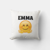 Emma- Personalized Emoji Throw Pillow  クッション (正面)