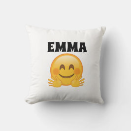 Emma- Personalized Emoji Throw Pillow  クッション