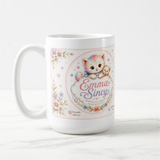 Emma Sincy ロゴ入りセラミックマグ コーヒーマグカップ