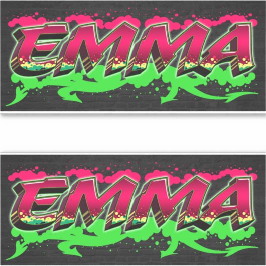 Emma Vorname Name Graffiti Aufkleber Sticker シール (正面)