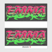 Emma Vorname Name Graffiti Aufkleber Sticker シール (シート)