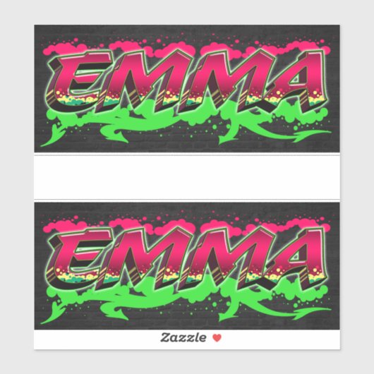 Emma Vorname Name Graffiti Aufkleber Sticker シール (シート)