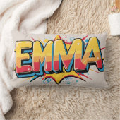 Emma with an explosion ランバークッション (ブランケット)