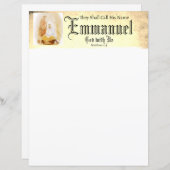 Emmanual Christian Christmas文具紙 (正面/裏面)