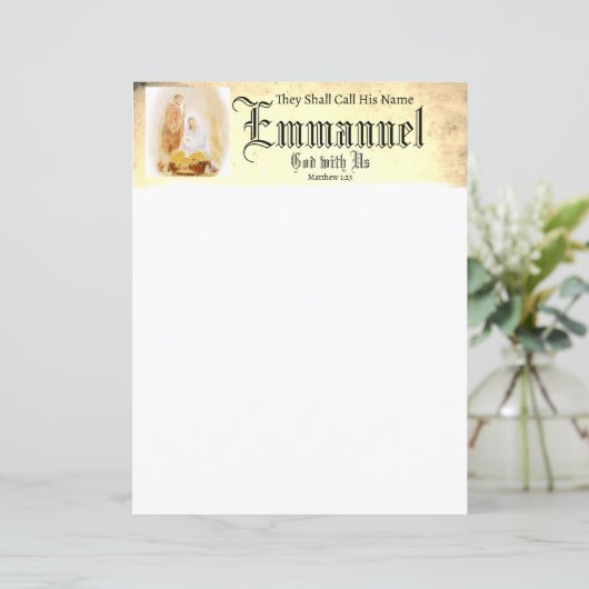 Emmanual Christian Christmas文具紙 (スタンド正面)