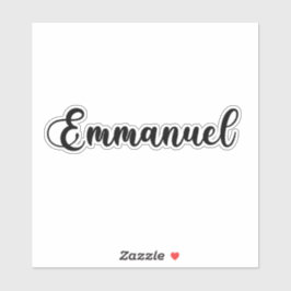 Emmanuel名 – 手書き書 シール