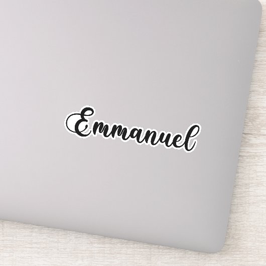 Emmanuel名 – 手書き書 シール (詳細)