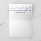 Emmanuel神と私たちクリスマスカード カード (内部)