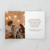 EMMANUEL神は私達と共にある聖書降誕祭2枚の写真 シーズンカード (内部)