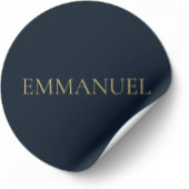 EMMANUEL ネイビー クリスマス ステッカー #3